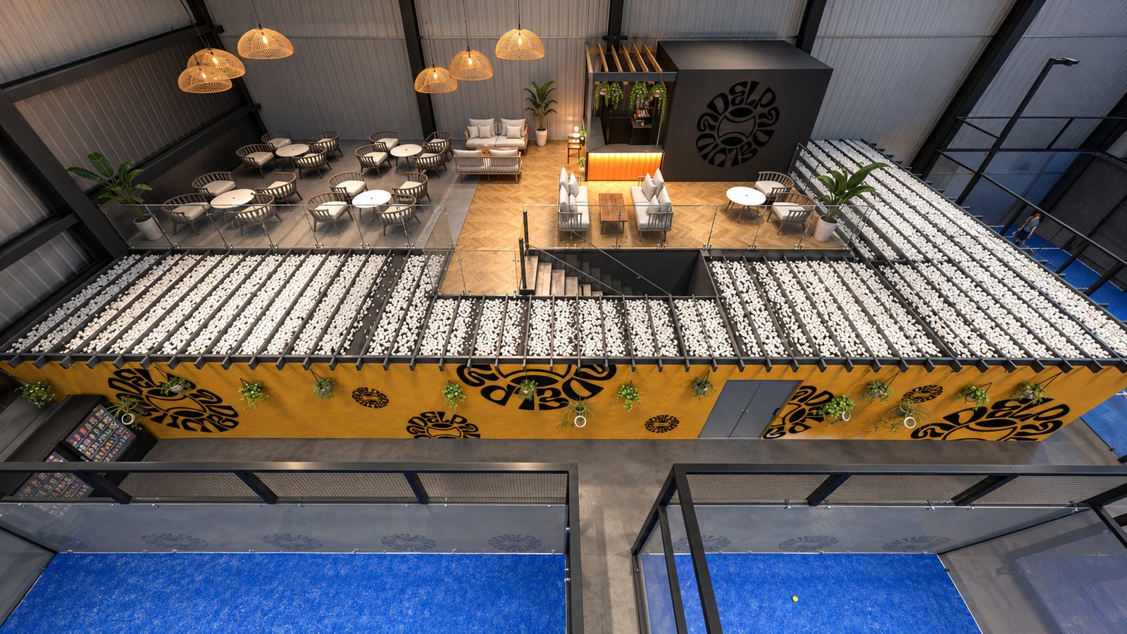 VDP Hull club lounge from above
