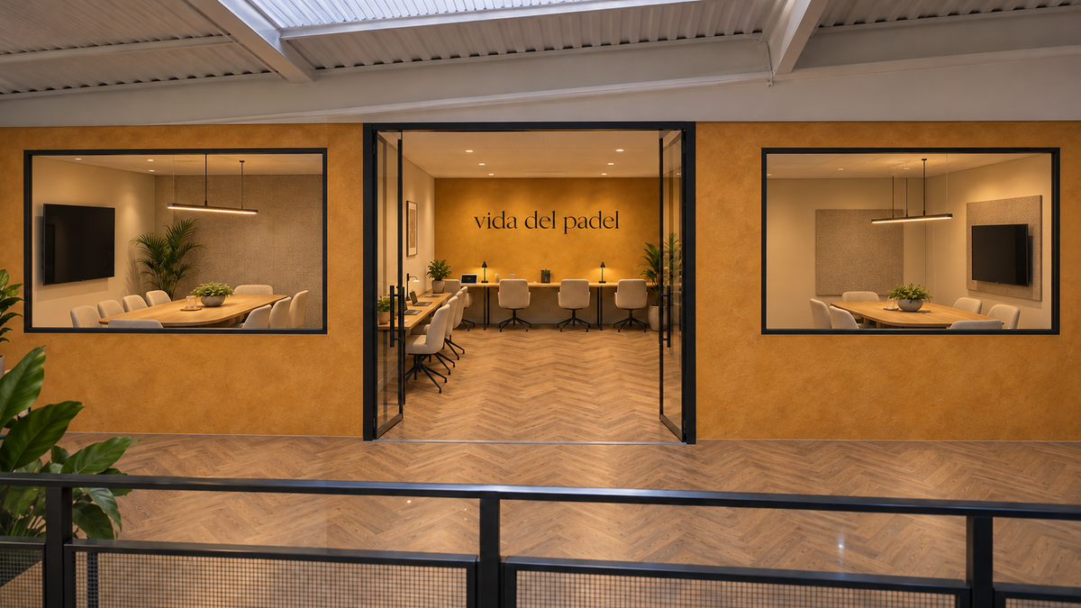 Meeting room at Vida Del Padel Wakefield